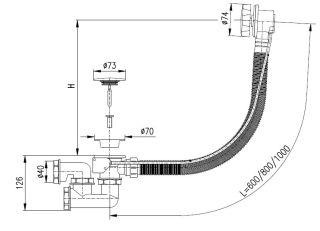 Слив-перелив Rav Slezak MD0471 полуавтомат Хром